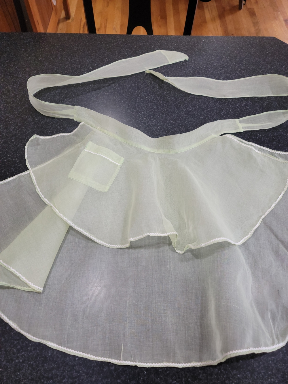 Vintage Sheer Lightweight Women's Apron Slip - Light Green